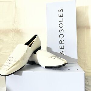 AEROSOLES Men's Cream Loafers